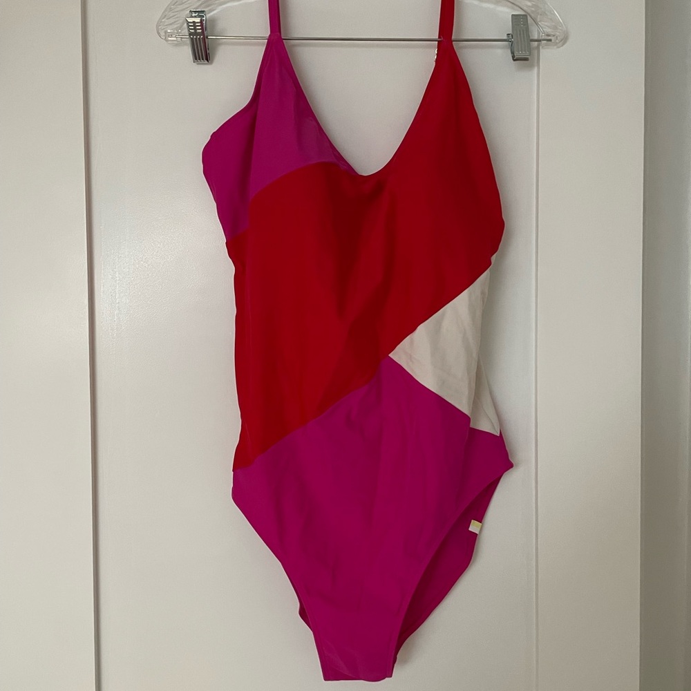 Summersalt Red and Pink One Piece Swimwear